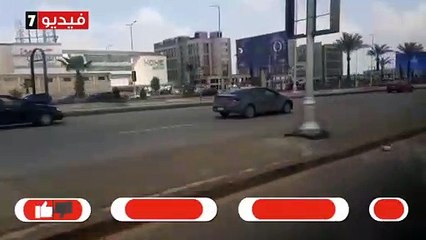 استقرار الحالة المرورية في مدينة 6 أكتوبر ولا وجود لمياه الأمطار