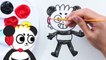 Learn to Draw and Color Combo Panda for Kids with Ryan!!