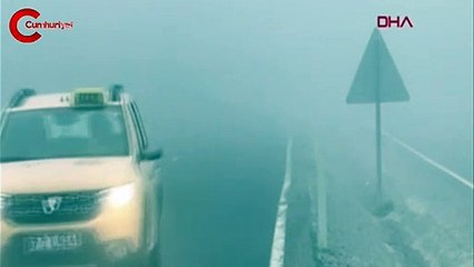 Yoğun sis: Görüş mesafesi 10 metreye düştü!
