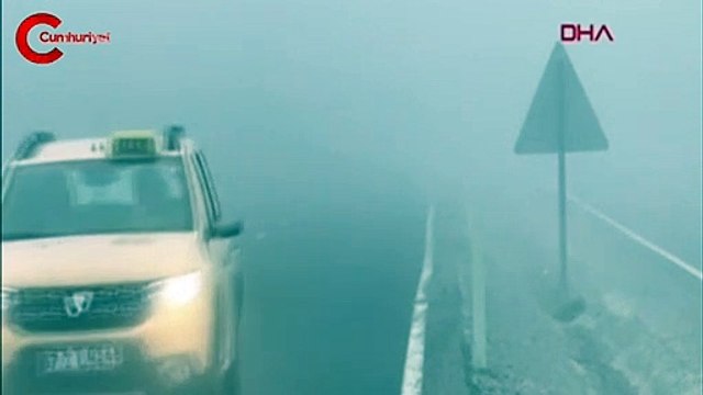 Yoğun sis: Görüş mesafesi 10 metreye düştü!