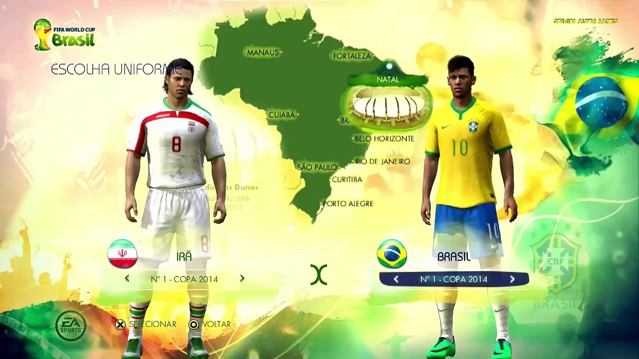 BRASIL X IRÃ - FIFA WORLD CUP BRASIL 2014 - COPA DO MUNDO - GRUPO D /JOGO 3 (PS3)