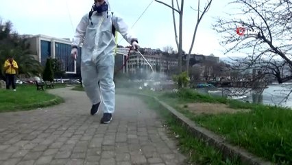 Zonguldak'ta dezenfekte çalışmaları başladı