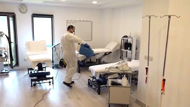 Beşiktaş, koronavirüs salgınına karşı dezenfekte çalışması yaptı