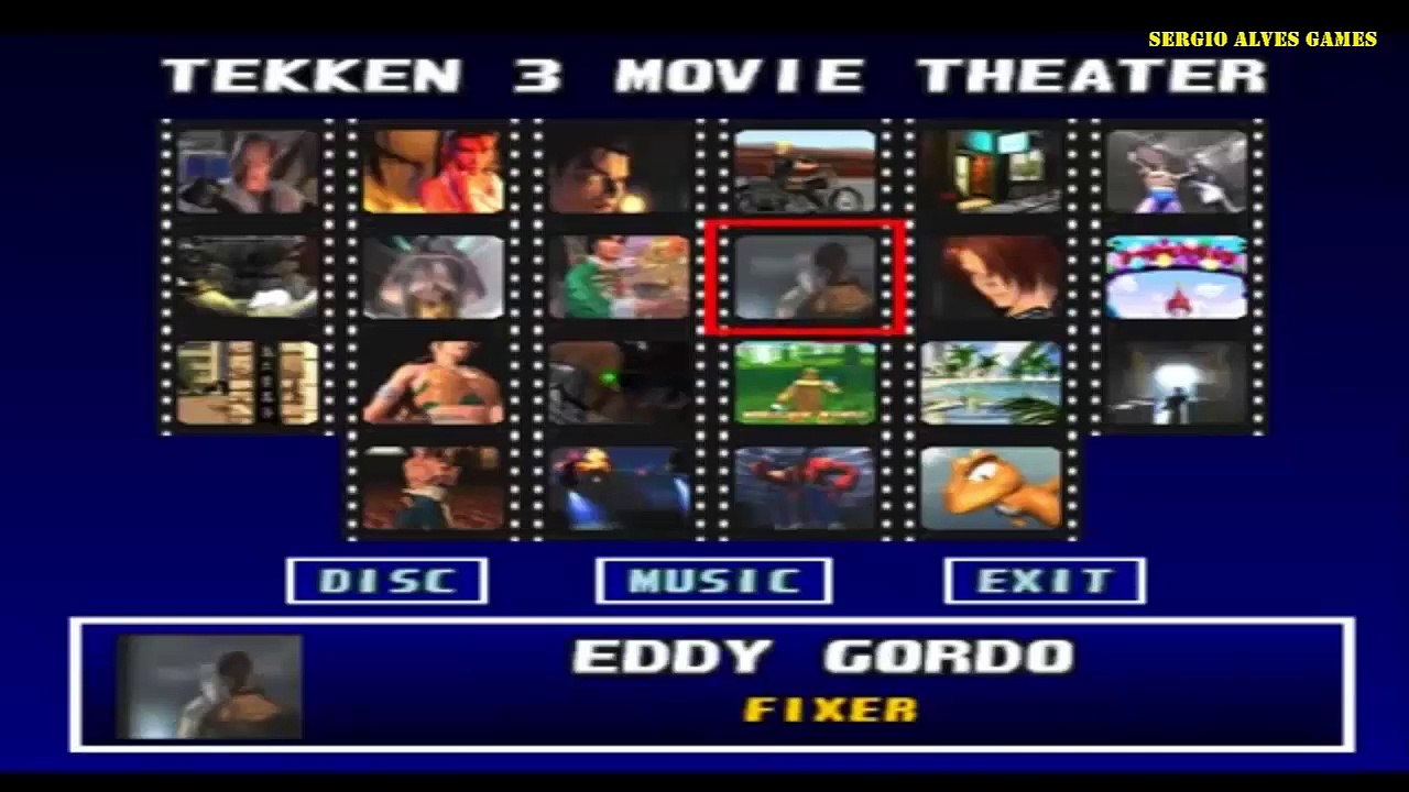 TEKKEN 3 - THEATER MODE (MODO TEATRO) TODAS NAS CENAS (PS1/ PLAYSTATION/PSX/PS ONE)