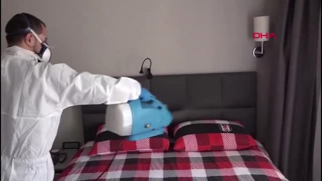 SPOR Beşiktaş tesislerinde koronavirüs temizliği