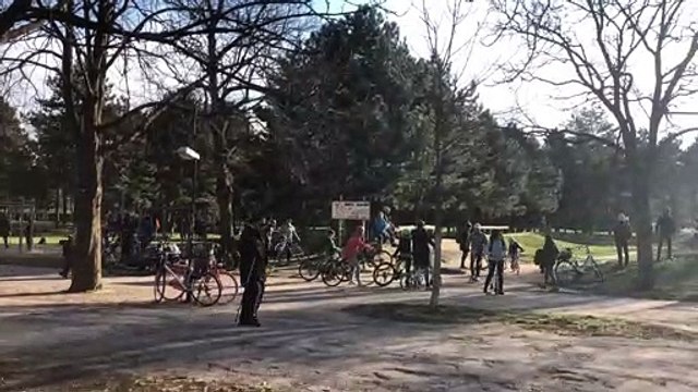 Gewöhnliches Treiben im Wiener Prater