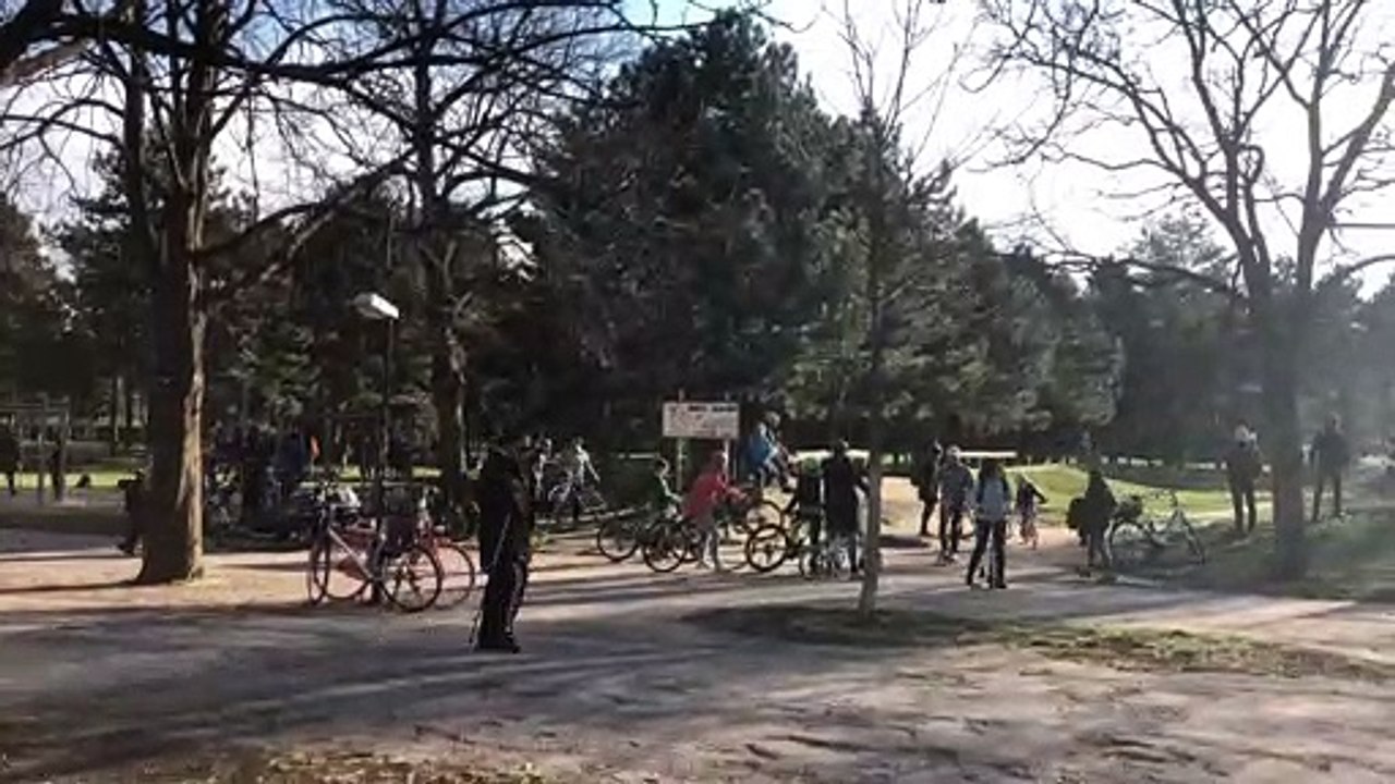 Gewöhnliches Treiben im Wiener Prater
