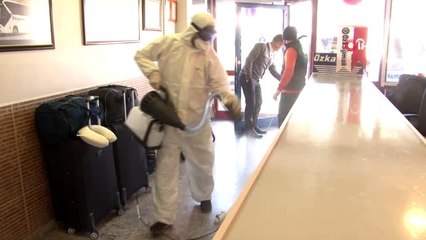 - 15 Temmuz Demokrasi Otogarı korona virüse karşı dezenfekte edildi