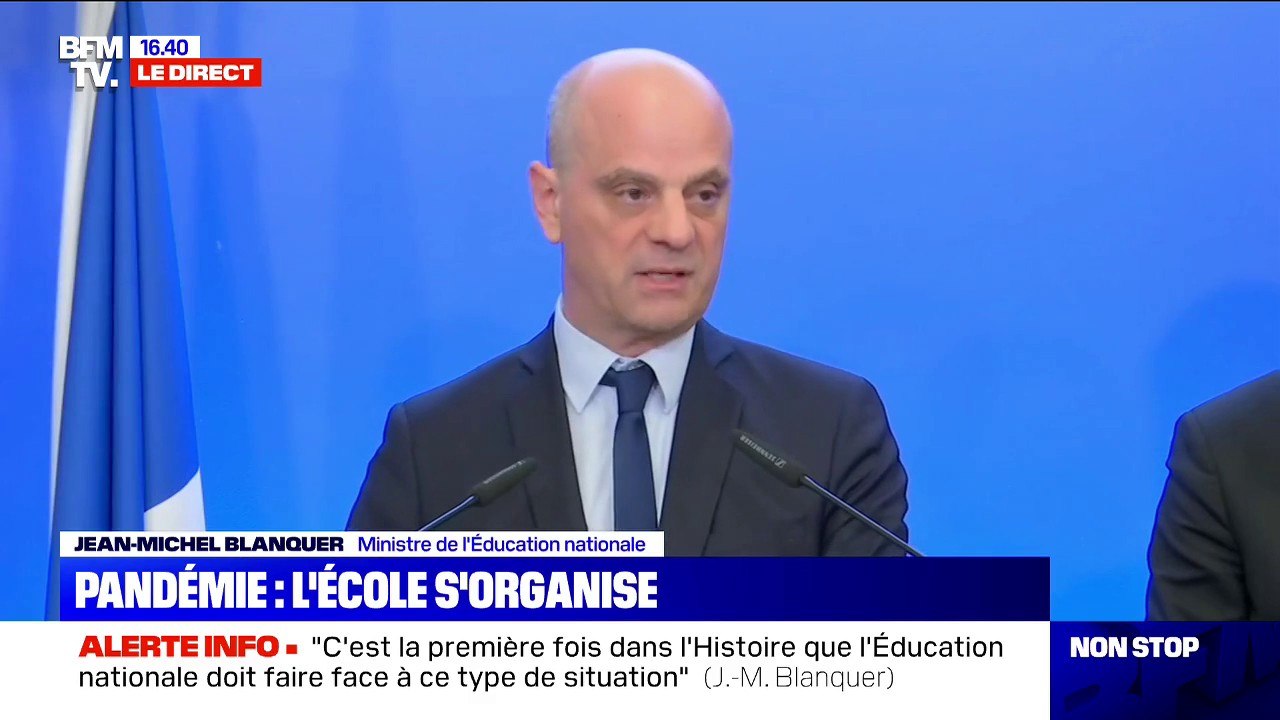 "220.000 inscriptions de plus en 24h" pour la plateforme de cours à distance, selon Blanquer