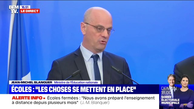 Jean-Michel Blanquer annonce des prêts de matériel et des cours sur papier pour les enfants qui n'ont pas d'équipement informatique