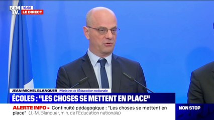 Jean-Michel Blanquer: "Le principe, c'est le maintien des concours et examens"