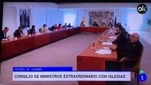 Pablo Iglesias se salta la cuarentena por coronavirus y asiste al Consejo de Ministros sin mascarilla