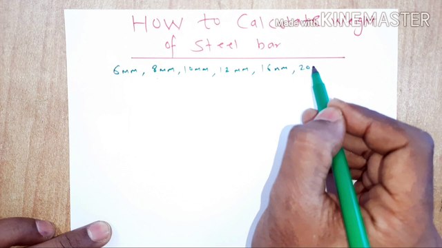 How to calculate weight of steel bar in Quick time