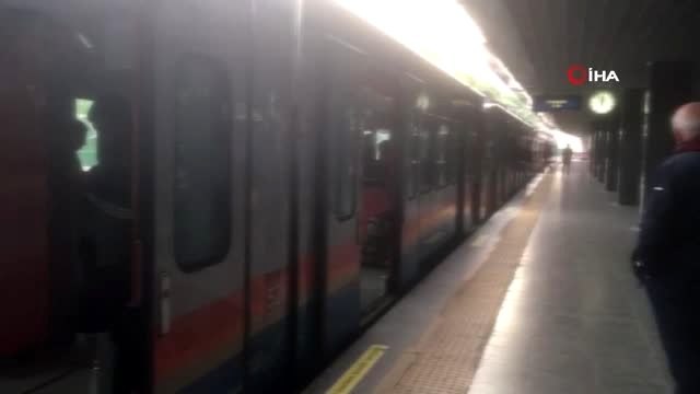 Bakırköy- Atatürk Havalimanı istasyonları arasında metro seferleri durdu