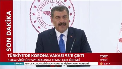 Türkiye'de korona virüsünden ilk ölüm, vaka sayısı 98