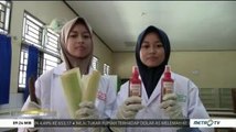 Siswa SMAN 1 Tahunan Jepara Membuat Hand Sanitizer Berbahan Pelepah Pisang