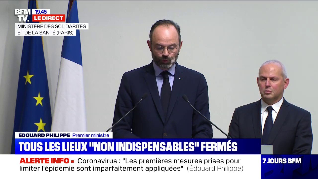 Coronavirus: Edouard Philippe annonce que le dispositif d'accueil des enfants "sera étendu à tous les enfants des personnels essentiels à continuité de la vie de la nation"