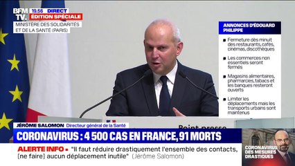 Coronavirus: pour Jérôme Salomon, "la réponse à une telle situation, c'est la sérénité et l'application des consignes"