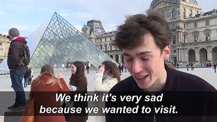 Tourists disappointed after France's Louvre shut by coronavirus