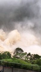 Waterfall Rages with Spectacular Force