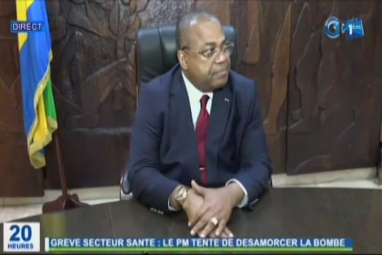 RTG/Grève - le premier Ministre Julien Békalé s’est entretenu avec les différentes centrales syndicales du secteur de la santé et des affaires sociales