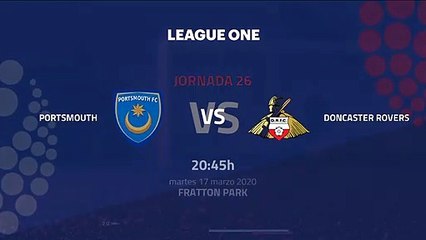 Previa partido entre Portsmouth y Doncaster Rovers Jornada 26 League One