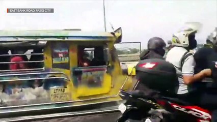 #MMLockdown: Situation at the checkpoint at East Bank road in Pasig City