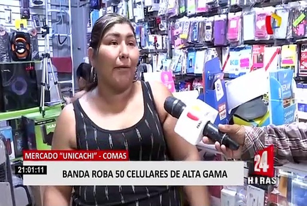 Comas: roban 50 celulares de alta gama
