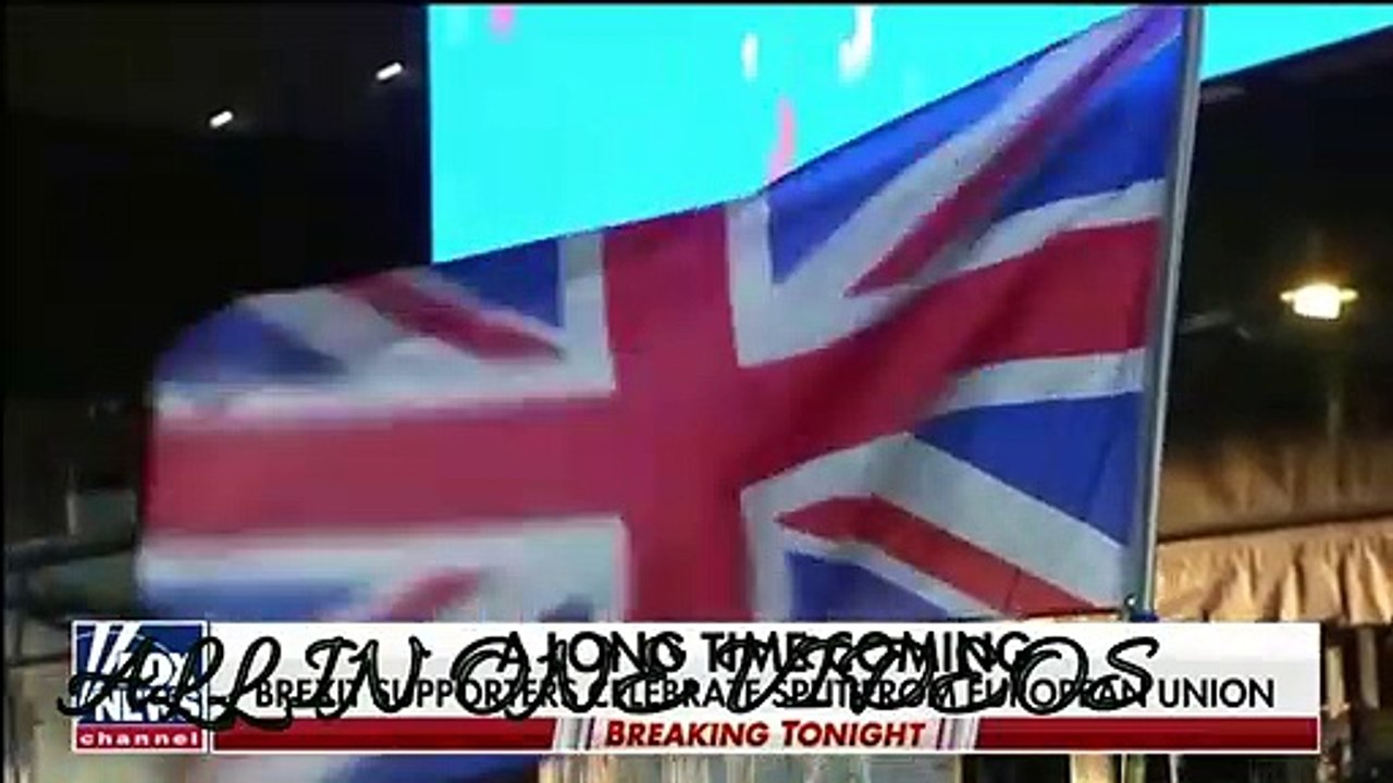 BREXIT SUPPORTERS CELEBRATE SPLIT FROM EUROPEAN UNION