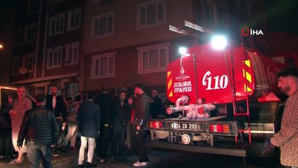Beyoğlu’nda bina girişindeki yangın panik oluşturdu