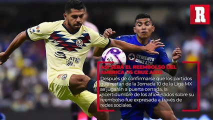 Así será el reembolso del América vs Cruz Azul