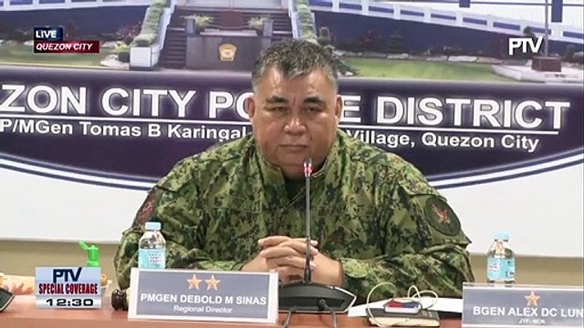 ICYMI (PART 13) | NCRPO Chief Debold Sinas explains the purpose of community quarantine in a press conference held March 15, 2020