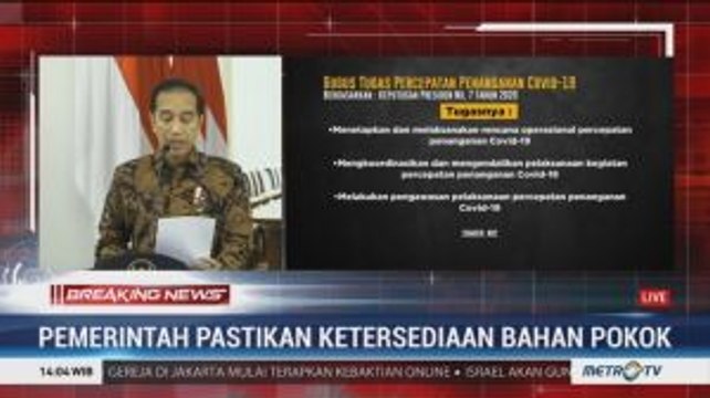 Pemerintah Pastikan Ketersediaan Bahan Pokok