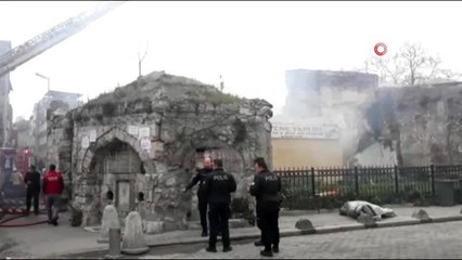 Fatih'te tarihi hamamda yangın paniği