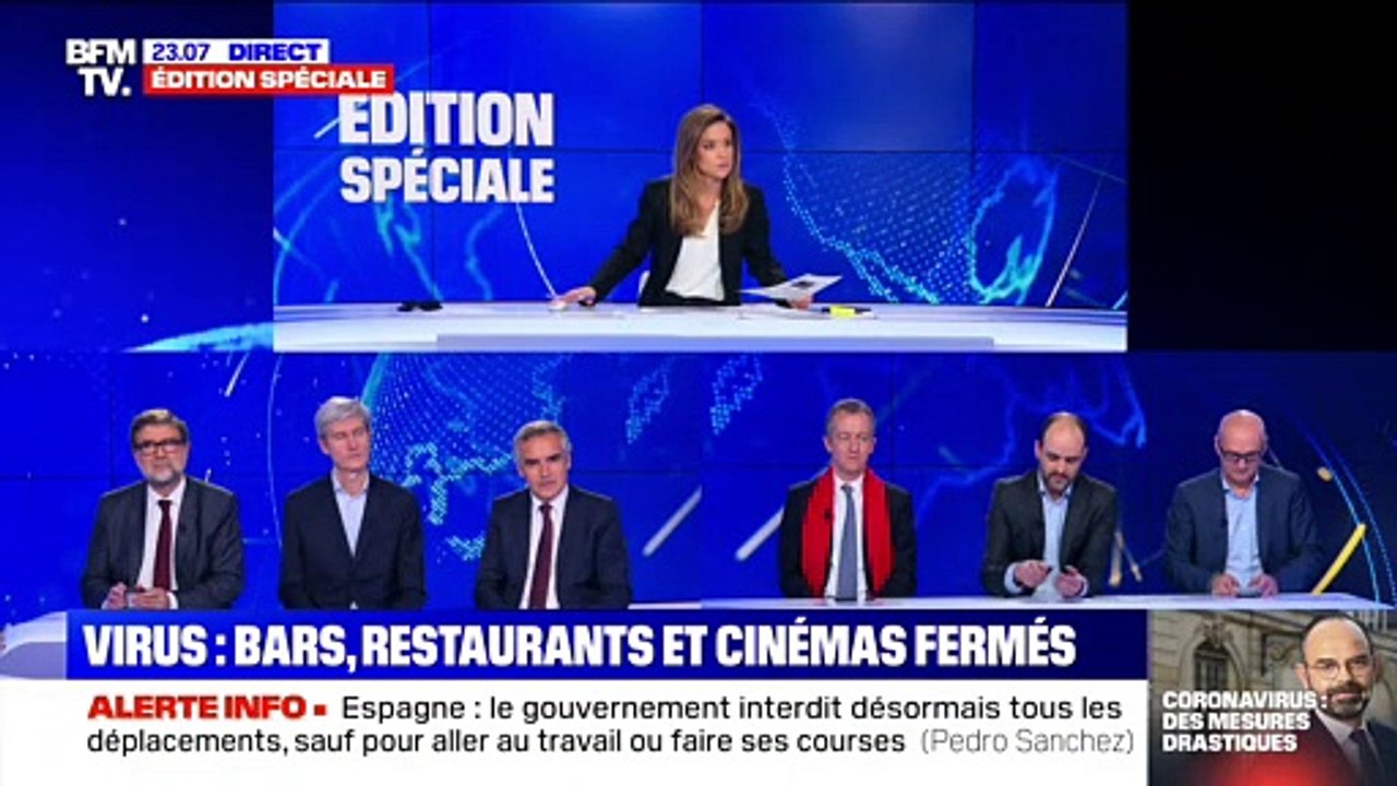 Virus: bars, restaurants et cinémas fermés (1/3) - 14/03
