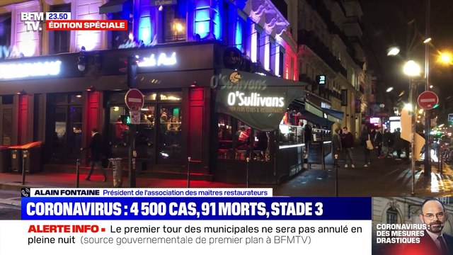 Tous les lieux non indispensables fermés (2/2) - 14/03