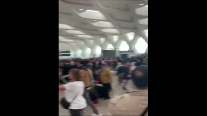 Caos en el aeropuerto de Marrakech tras la suspensión de vuelos a Europa
