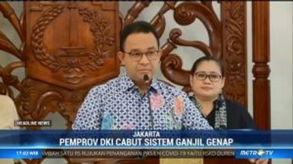 Pemprov DKI Cabut Sementara Kebijakan Ganjil-Genap