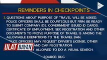 Protocols sa checkpoints, ipinaalala ng DILG