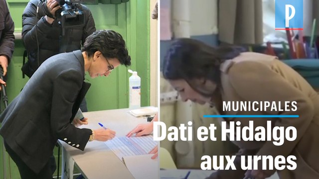 Municipales : Rachida Dati et Anne Hidalgo ont voté avec précaution