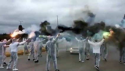 Kocaelispor taraftarı Koronavirüs'e karşı böyle önlem aldı