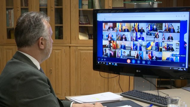 Presidente de Canarias participa en la videoconferencia sobre coronavirus