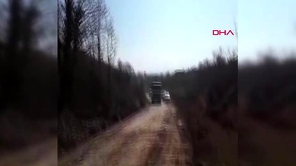 Yol çalışmasında görevli şoför, tabancasını çıkarıp havaya ateş etti