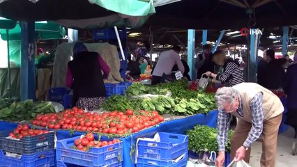 Semt Pazarlarında Esnaftan 'Eldivenli' Koruma