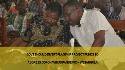 Government should divert flagship project funds to address coronavirus pandemic - Wetangula