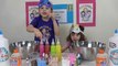 Sophia e  Isabella Fazendo Slime Colorido Disney - Brincadeiras e Diversão