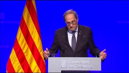 Torra califica de "insuficiente" e "ineficaz" la acción del Gobierno contra el coronavirus