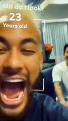 Neymar guesses his age on tiktok