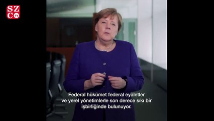 Merkel’den Türkçe altyazılı Corona çağrısı!