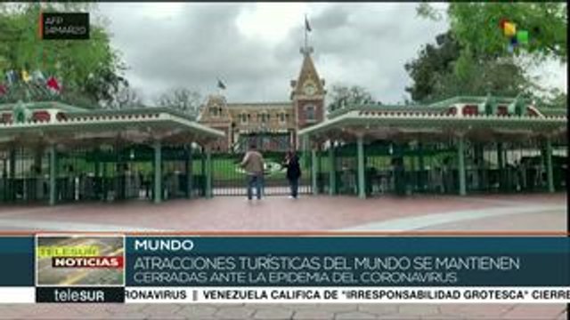 Cierran atracciones turísticas en el mundo a causa de la pandemia